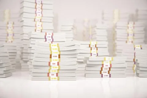 Stack of money. Stock Illustration