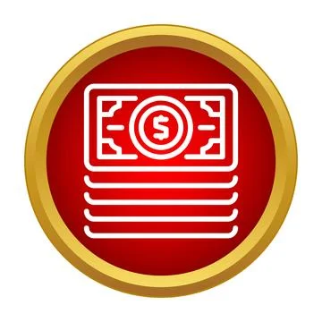 Stack of money notes showing dollar currency symbol Stock Illustration