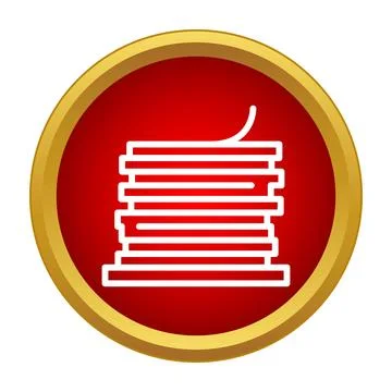 Stack of money paper bills finances icon Illustrazione stock