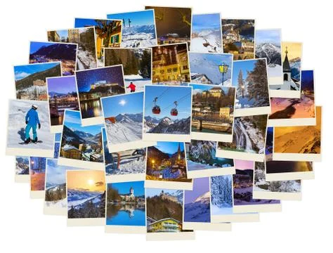 Stack of mountains ski Austria images (my photos) Stock Photos