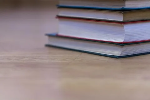 Stack Of Multi-Colored Books Stock Photos