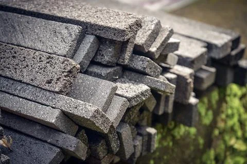 Stack  of natural stone bricks Stock Photos