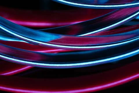 Stack of neon light tubes Stockfoto's