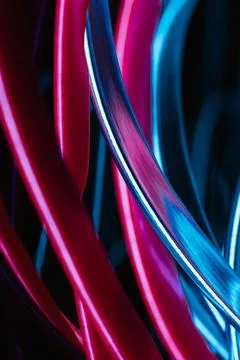 Stack of neon light tubes 库存照片