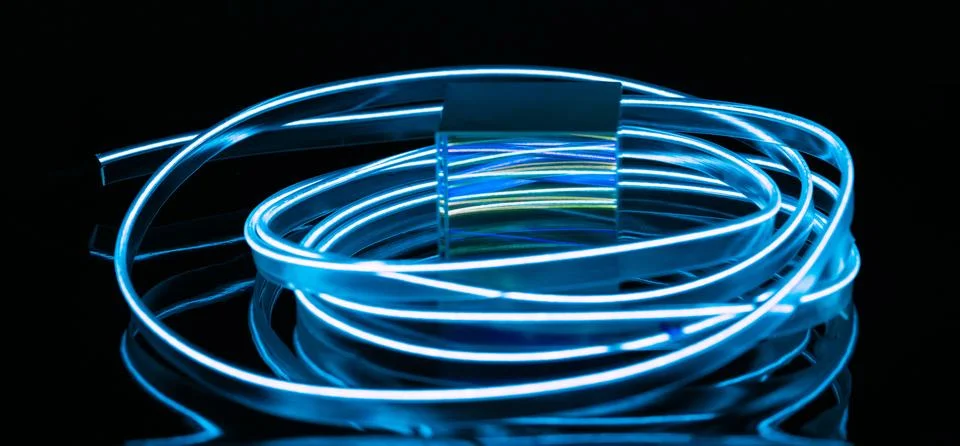 Stack of neon light tubes Stock Photos