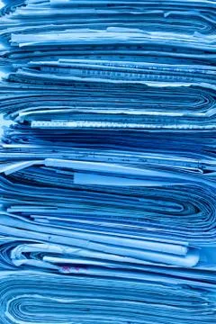 Stack of newspaper background Foto stock