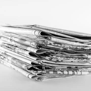 Stack of newspaper 스톡 사진