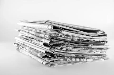 Stack of newspaper Stock Photos
