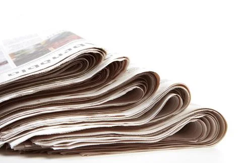 Stack of newspaper Stock Photos