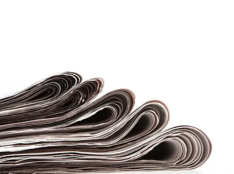 Stack of newspaper Stock Photos