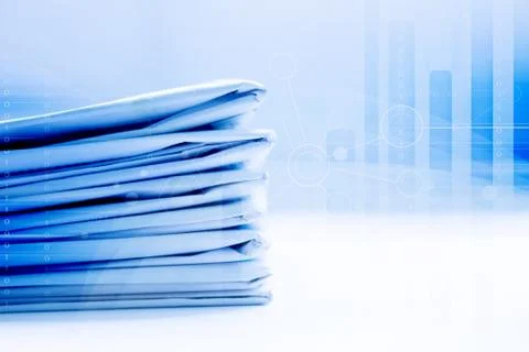 Stack Of Newspaper,Concept And Ideas Background Stock Illustration