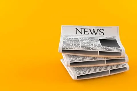 Stack of newspapers Illustrazione stock