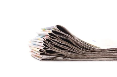 Stack of newspapers Stock Photos