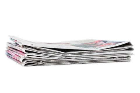 Stack of newspapers 写真素材