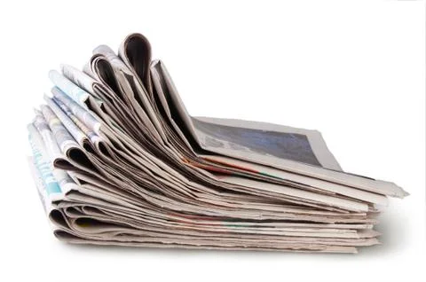 Stack of newspapers Stock Photos