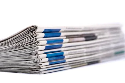 Stack of newspapers Stock Photos
