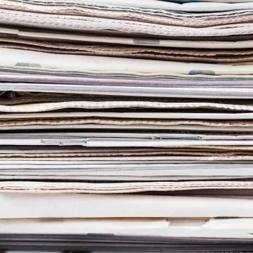 Stack of newspapers 스톡 사진