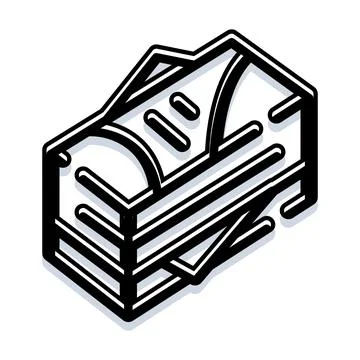 Stack of newspapers representing news and press media 库存插图