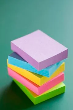 Stack of note pads Stock Photos
