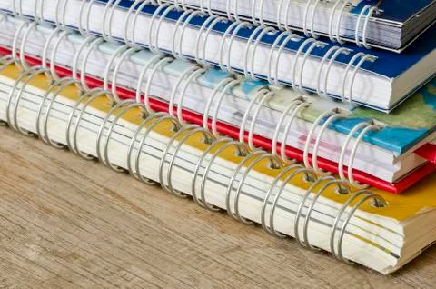 Stack of notebook Stock Photos