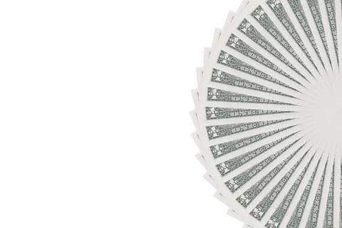 Stack of notes isolated on white Stock Photos