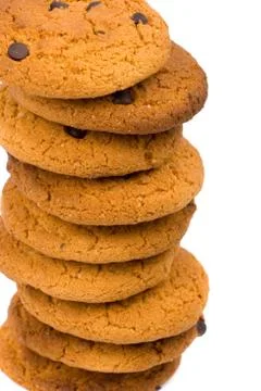 Stack of oatmeal cookies Foto stock