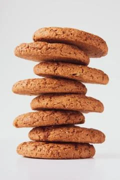 A stack of oatmeal cookies Stock Photos