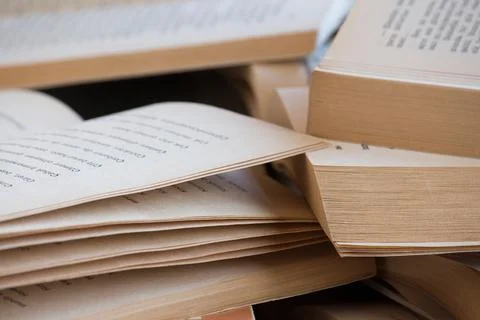 Stack of old book Stock Photos