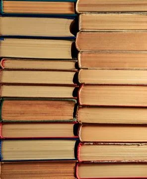 Stack of old books background Stock Photos