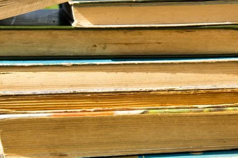 Stack of the old books. Books background Stock Photos