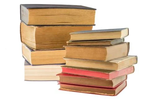 Stack of old books Stock Photos