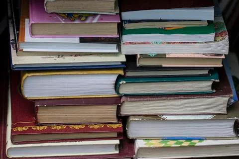 Stack of old books Stock Photos