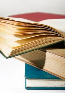 Stack of old books Stock Photos