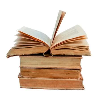 Stack of old books Stock Photos
