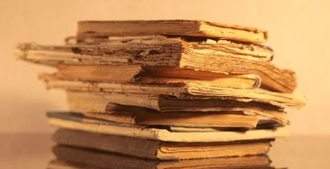 Stack of old books Stock Photos