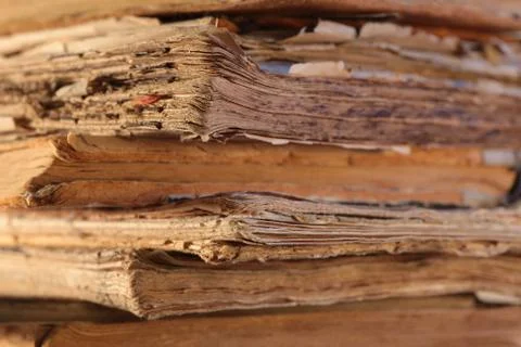 Stack of old books Stock Photos