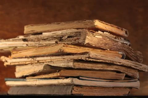 Stack of old books Stock Photos