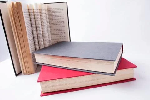 Stack of old books Stock Photos
