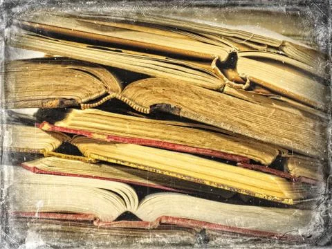 Stack of old books Stock Photos