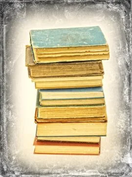 Stack of old books Stock Photos