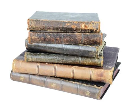 Stack of old books Stock Photos