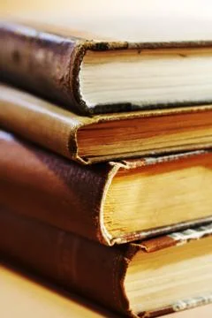 Stack of old books Stock-Fotos