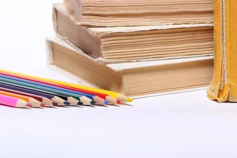 Stack of old books Stock-Fotos