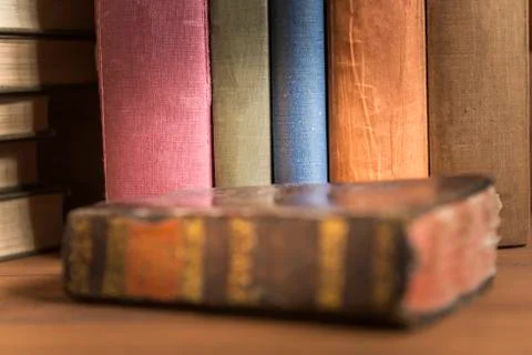 Stack of old books Stock Photos