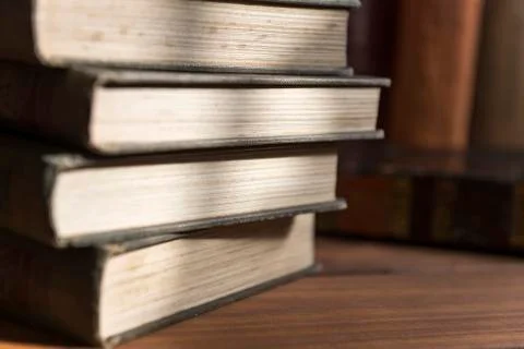 Stack of old books Stock Photos