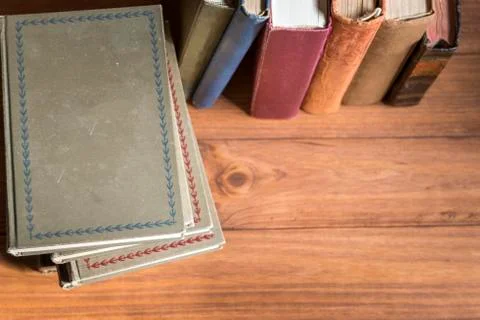 Stack of old books Stock Photos