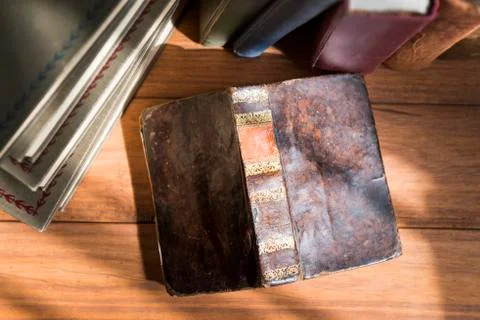 Stack of old books Stock Photos