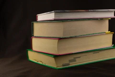 A stack of old books Stock-Fotos