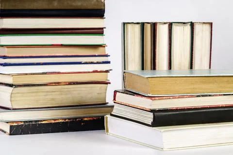 Stack of old books Stock Photos