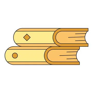 Stack of old books representing education and knowledge Stock Illustration